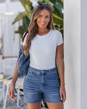 luvamia FleXclusive Jean Shorts for Women High Waisted Trendy Stretchy Denim Shorts 5 Inch Inseam Summer Casual Jorts with Pockets