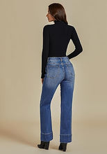 Women's High Waist Regular Fit Slight Stretch Flare Jeans Bell Bottoms