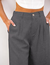 luvamia Bermuda Shorts for Women High Waisted Linen Dressy Casual Pleated Wide Leg Summer Shorts with Elastic Waist