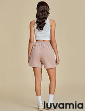 LUVAMIA Women's High Waist Elastic Waistband Shorts Regular Comfort Silhouette