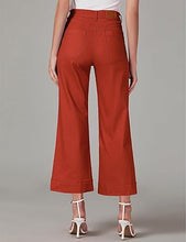 luvamia Wide Leg Jeans for Women Trendy High Waisted Flare Jeans Cropped Denim Pants Stretchy Baggy with Patch Pockets