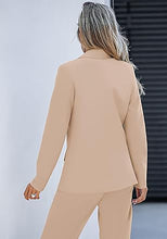 luvamia 2 Piece Outfits for Women Dressy Blazer Jackets High Waisted Straight Leg Pants Suits Set Business Casual Office