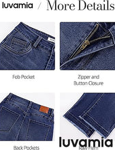 luvamia FleXclusive Capri Jeans for Women Trendy Mid Rise Distressed Raw Hem Casual Summer Stretchy Denim Capris Pants Relaxed Fit