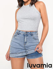 Women's Classic Shorts Skirt Jean Garment Denim Skort