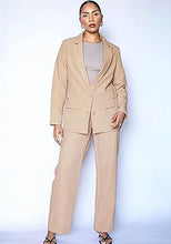 luvamia 2 Piece Outfits for Women Dressy Blazer Jackets High Waisted Straight Leg Pants Suits Set Business Casual Office