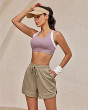 luvamia Sweat Shorts for Women High Waisted Pull On Elastic Waist Loose Fit Comfy Lounge Casual Summer Athleisure Shorts