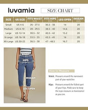 LUVAMIA Women's Casual Jegging Capri Denim Slim Straight High Waist Jeans