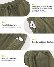 luvamia Hiking Shorts for Women Cargo 7" High Waisted Lightweight Quick Dry Golf Summer Casual Shorts with Pockets