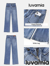 LUVAMIA High Waisted Slim Wide Leg Women Regular fit Full Length