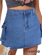 luvamia  Cargo Shorts for Women Casual Summer Skorts Skirts High Waisted Mini Short Skort with Pockets Y2K