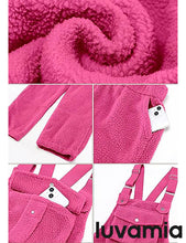 Women's No Stretch Adjustable Fleece Overalls Casual Jumpsuits With Pockets