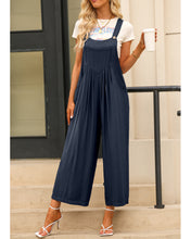 luvamia Jumpsuits for Women Casual Loose Wide Leg Boho Overall Jumpsuit Baggy Summer Outfits with Pockets Bib Overalls