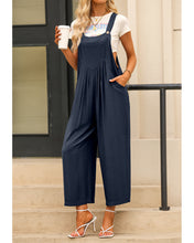 luvamia Jumpsuits for Women Casual Loose Wide Leg Boho Overall Jumpsuit Baggy Summer Outfits with Pockets Bib Overalls