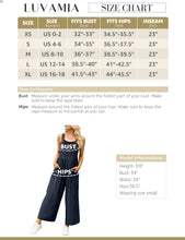 luvamia Jumpsuits for Women Casual Loose Wide Leg Boho Overall Jumpsuit Baggy Summer Outfits with Pockets Bib Overalls