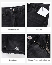 luvamia FleXclusive Jean Shorts for Women Trendy High Waisted Ripped Distressed Raw Hem Stretchy Denim Shorts Country Concert Outfit