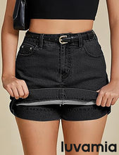 Women's Classic Shorts Skirt Jean Garment Denim Skort