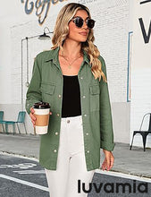luvamia 2025 Jean Jackets for Women Fashion Oversized Button Down Denim Jacket Western Fall Shacket Jacket with Pockets