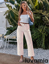 luvamia Stripe High Waist Wide Leg Jeans for Women