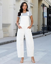 luvamia FleXclusive Denim Overalls for Women Barrel Leg Baggy Loose Fit Bib Stretchy Jean Jumpsuit Adjustable Strap Casual Overall