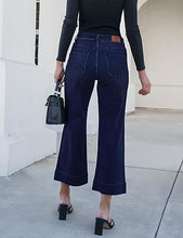 luvamia Wide Leg Jeans for Women Trendy High Waisted Flare Jeans Cropped Denim Pants Stretchy Baggy with Patch Pockets