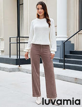 LUVAMIA Timeless High Waisted Flare Jeans Breathable Denim All Season Styling Functional Pockets
