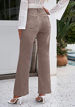 luvamia Wide Leg Jeans for Women High Waisted Baggy 90S Jeans Distressed Stretchy Denim Pants Trendy Stretch Jeans for Women Wide Leg Pants for Women Mom Jeans for Women