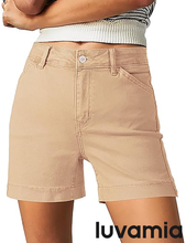 luvamia FleXclusive Jean Shorts for Women High Waisted Trendy Stretchy Denim Shorts 5 Inch Inseam Summer Casual Jorts with Pockets