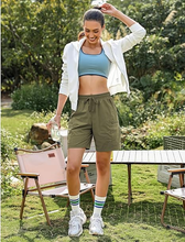 luvamia Hiking Shorts for Women Cargo 7" High Waisted Lightweight Quick Dry Golf Summer Casual Shorts with Pockets