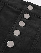 luvamia Corduroy Skirts for Women Midi Length High Waisted Button Fly Fall Casual Elastic Waist Long Skirt with Slit
