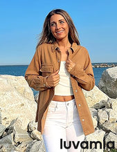 luvamia 2025 Jean Jackets for Women Fashion Oversized Button Down Denim Jacket Western Fall Shacket Jacket with Pockets