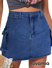 luvamia  Cargo Shorts for Women Casual Summer Skorts Skirts High Waisted Mini Short Skort with Pockets Y2K