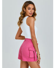 luvamia Cargo Shorts for Women Trendy High Wasited Casual Summer Stretchy Utility Cut Off Shorts with Pockets
