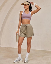 luvamia Sweat Shorts for Women High Waisted Pull On Elastic Waist Loose Fit Comfy Lounge Casual Summer Athleisure Shorts