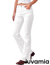 luvamia FleXclusive Flare Jeans for Women Mid Rise Bootcut Denim Pants Distressed Stretchy Denim, Retro Distressed Washed, Chic Y2K Style, Date Night Outfit, Slim Through Knee, Nashville Western Inspired
