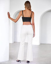 luvamia FleXclusive Flare Jeans for Women Mid Rise Bootcut Denim Pants Distressed Stretchy Denim, Retro Distressed Washed, Chic Y2K Style, Date Night Outfit, Slim Through Knee, Nashville Western Inspired