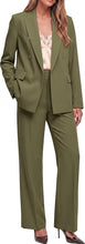luvamia Pants Suits Women 2 Piece Double Breasted Business Casual Outfits Classic Notch Lapel, Wide Leg Pants, Structured Shoulders, Professional Dressy Pantsuit Set, Office Chic, 2026 Fall Fashion