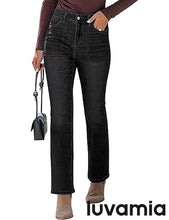 luvamia Bootcut Jeans for Women Trendy High Waisted Classic Boot Cut Stretchy Denim Pants Patch Pocket Trouser Jeans