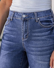 luvamia FleXclusive Jean Bermuda Shorts for Women Trendy Mid Rise Raw Hem Knee Length Stretchy Denim Long Shorts Summer Casual Jorts