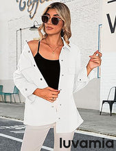 luvamia 2025 Jean Jackets for Women Fashion Oversized Button Down Denim Jacket Western Fall Shacket Jacket with Pockets