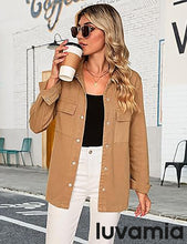 luvamia 2025 Jean Jackets for Women Fashion Oversized Button Down Denim Jacket Western Fall Shacket Jacket with Pockets