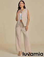 LUVAMIA Women's 2 Piece  Suiting Business Casual Pantsuits Outfit