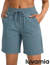 luvamia Hiking Shorts for Women Cargo 7" High Waisted Lightweight Quick Dry Golf Summer Casual Shorts with Pockets