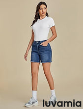 Luvamia Women's Casual Denim Walkshorts Summer Straight
