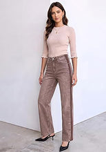 luvamia FleXclusive Straight Leg Jeans for Women High Waisted Tuxedo Stripe Denim Pants 29" Inseam, Stretchy Jean Pants, Tuxedo Stripe On The Side, Relaxed Fit Jeans With Design, 90s Style, Concert Outfits Women