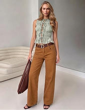 luvamia FleXclusive Wide Leg Jeans for Women High Waisted Stretch Denim Pants Side Seam Trendy, Stretchy, Baggy Straight Leg Jeans, 29.5 Inch Inseam, Angled Seam Detail, Country Concert, Western Outfits for Women