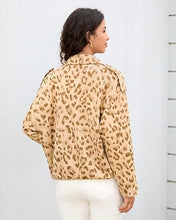 luvamia Faux Suede Leopard Jackets for Women Oversized Zip Up Bomber Coats Cheetah Animal Print Fall Jackets, Snap-Button Shoulder Tabs, Inner Lining, 2026 Trendy Fall Winter Coats, Western Outfits