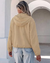 luvamia Women's Funnel Neck Jacket Casual Crop Zip Up Hooded Bomber Jackets Trendy, Oversized, Long Sleeve, Stand Collar, Elastic Cuff and Hem, Cropped, Funnel Neck Jacket Coats for Women, Fall Outfits