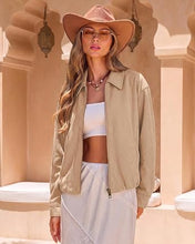 luvamia Faux Suede Jackets for Women Oversized Fall Coats Cropped Outerwear Zip Up, Long Sleeve, Slash Pockets, Modern Western Boho, Lapel Collar, Oversized Bomber Jacket, Drop Shoulder, Gathered Hem