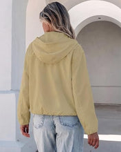luvamia Women's Funnel Neck Jacket Casual Crop Zip Up Hooded Bomber Jackets Trendy, Oversized, Long Sleeve, Stand Collar, Elastic Cuff and Hem, Cropped, Funnel Neck Jacket Coats for Women, Fall Outfits