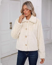 luvamia Faux Fur Jackets for Women Cropped Fuzzy Fluffy Fall Winter Coats Trendy Oversized Jacket, Crop, Lapel, Button Down Closure, Faux Fur Coats with Pockets, Inner Lining, Warm Winter Outerwea
